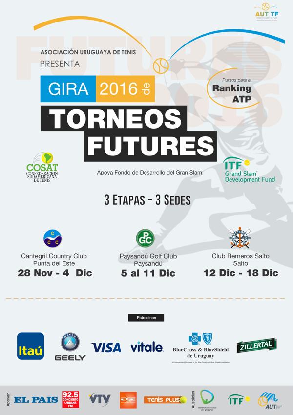 Afiche Gira 2016 de Torneos Futures Afiche Gira 2016 de Torneos Futures